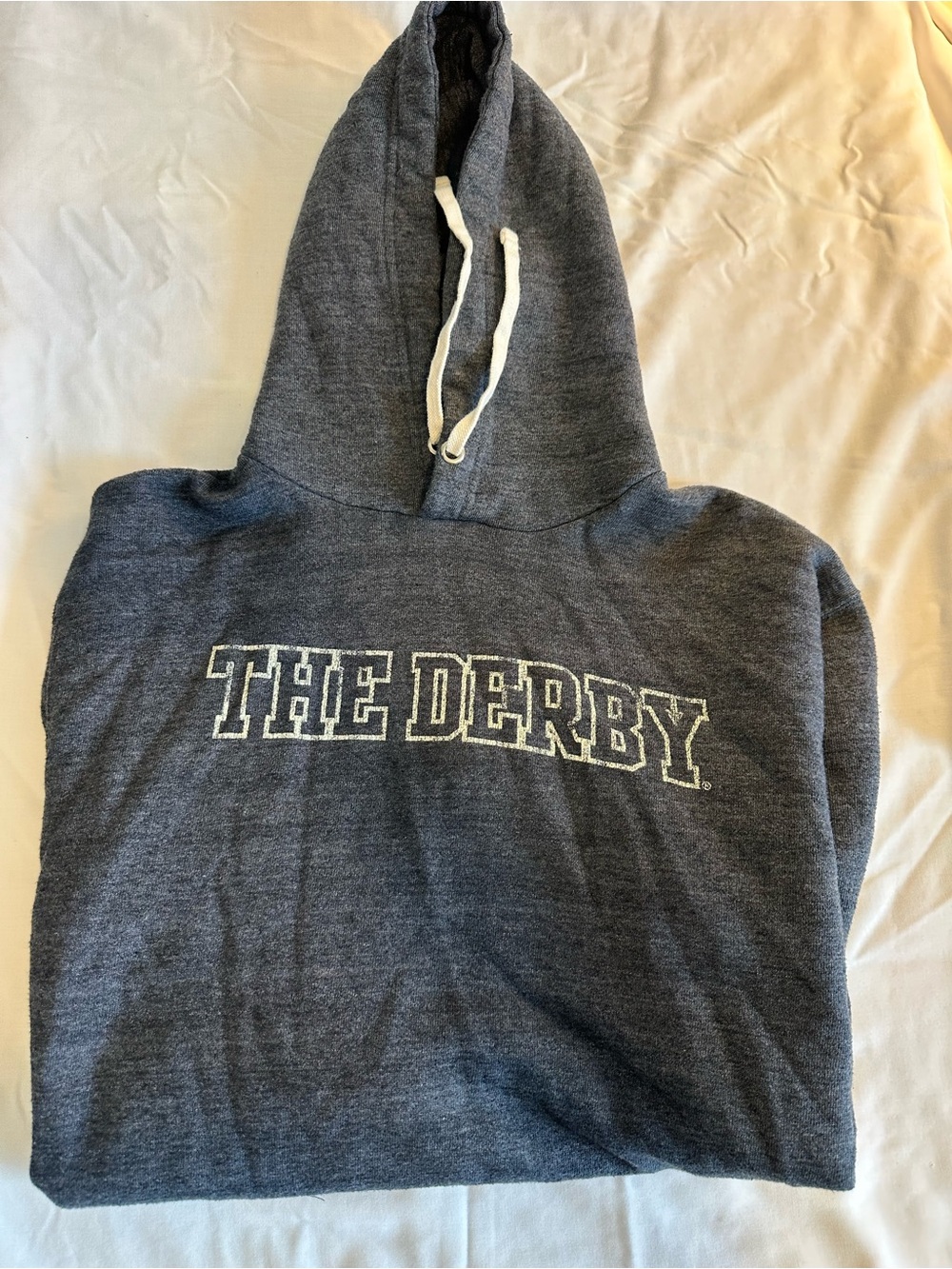Original Retro Brand Men's Crewneck Sweatshirt - Heather Navy with White Graphic